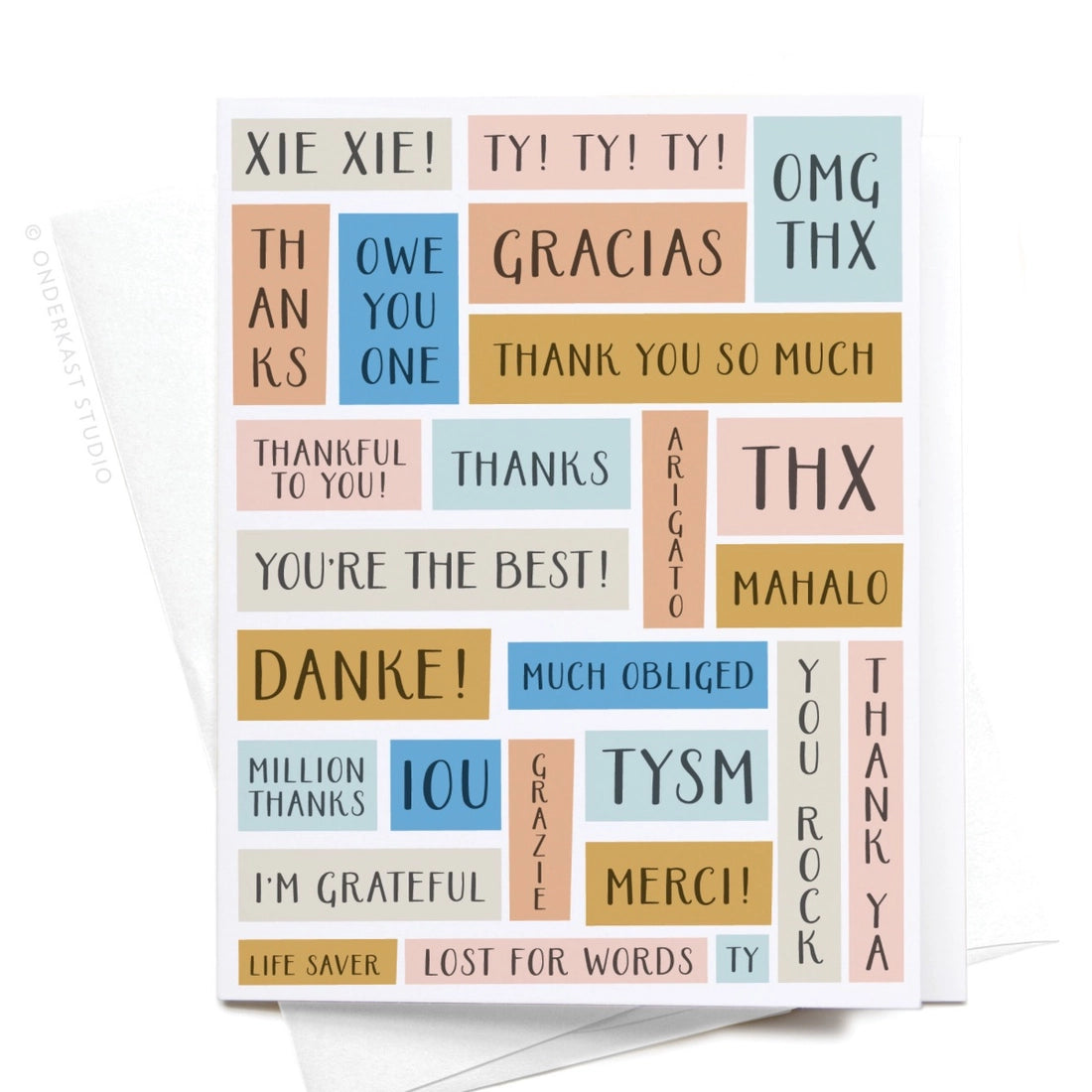 Various Thanks Greeting Card