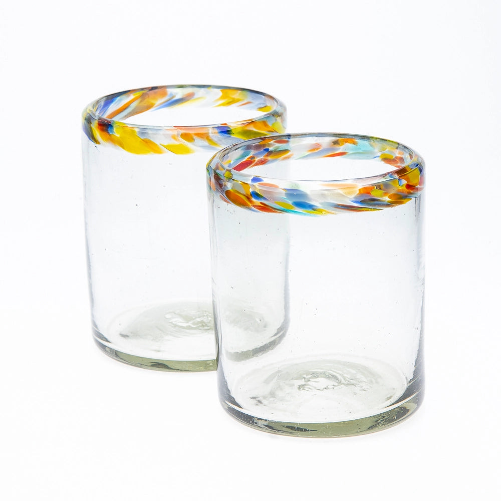 Hand-Blown Tumbler Glasses (2 Pack)