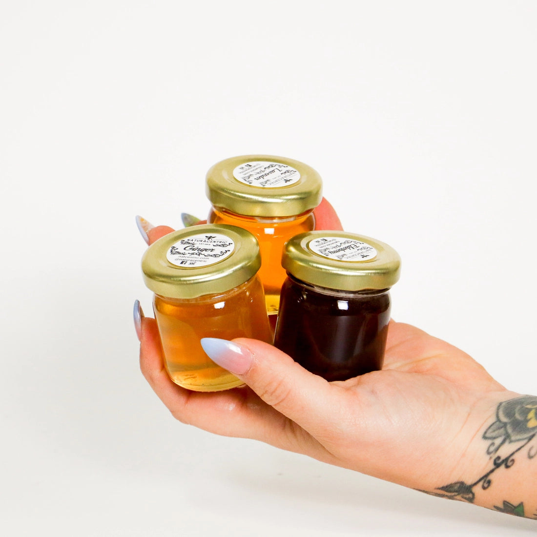 Herbal Infused Mini Honey + Wooden Honey Doppler