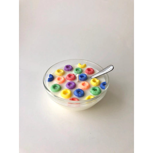 Fruit Loops Candle w/ Spoon