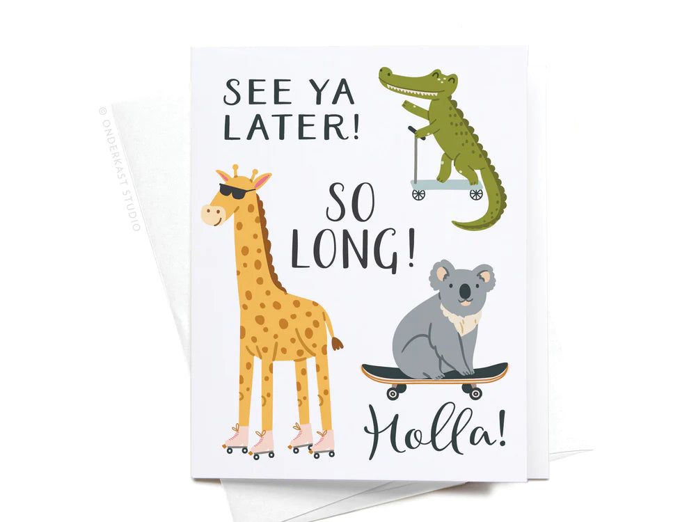 See Ya Later! Alligator Greeting Card